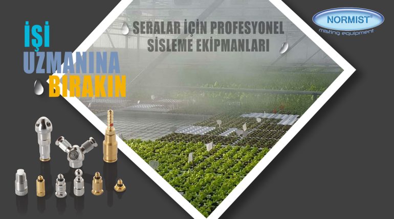 seralar için sisleme ekipmanları sisleme nozulları yüksek basınçlı sisleme sistemi profesyonel sisleme ekipmanları sera iklimlendirme otomasyonu